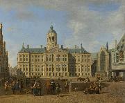 BERCKHEYDE, Gerrit Adriaensz. The town hall on the Dam, Amsterdam Sweden oil painting artist